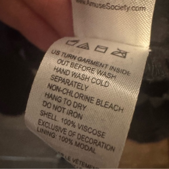 NWT Amuse society Square neck Pull over embroidered boho dress XS - Picture 10 of 11